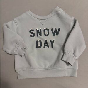 Cozy Snow Day Kids Sweatshirt - Light blue